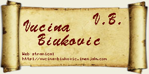 Vucina Biuković vizit kartica